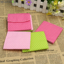 Cotton Women Mini Sanitary Bag Napkins Towel Pads Storage Bag Purse Clutch Dots Print Bag Case Organized Color Random ELY