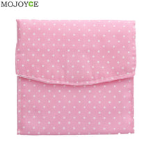 Cotton Women Mini Sanitary Bag Napkins Towel Pads Storage Bag Purse Clutch Dots Print Bag Case Organized Color Random ELY