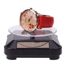 100*100*40mm Solar Showcase 360 Turntable Rotating Jewelry Watch Ring Display Stand ABS Jewelry Holder Rack Showcase 1STL ELY