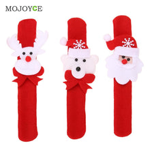 10pcs Christmas XMAS Gifts Decorations Santa Claus Elk Bear Bracelet Circle Christmas Gift for Children Christmas Ornament ELY