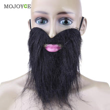 Funny Costume Party Man Halloween Beard Facial Hair Mustache Artificial Beard Stick-on Tash Whisker Dress Party Joke ELY