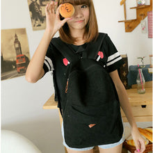 2 Color Cute Korean Style Double-Shoulder Lace Book Bags Girls Women Student Canvas Schoolbags ELY