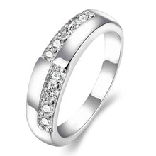 silver plated ring jewelryAustria Crystal ring 216 ELY