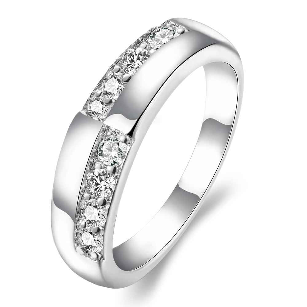 silver plated ring jewelryAustria Crystal ring 216 ELY