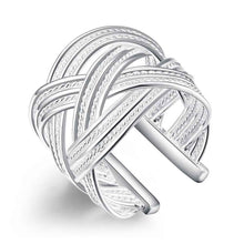 silver plated ring jewelryBig reticulocyte ring 24 ELY