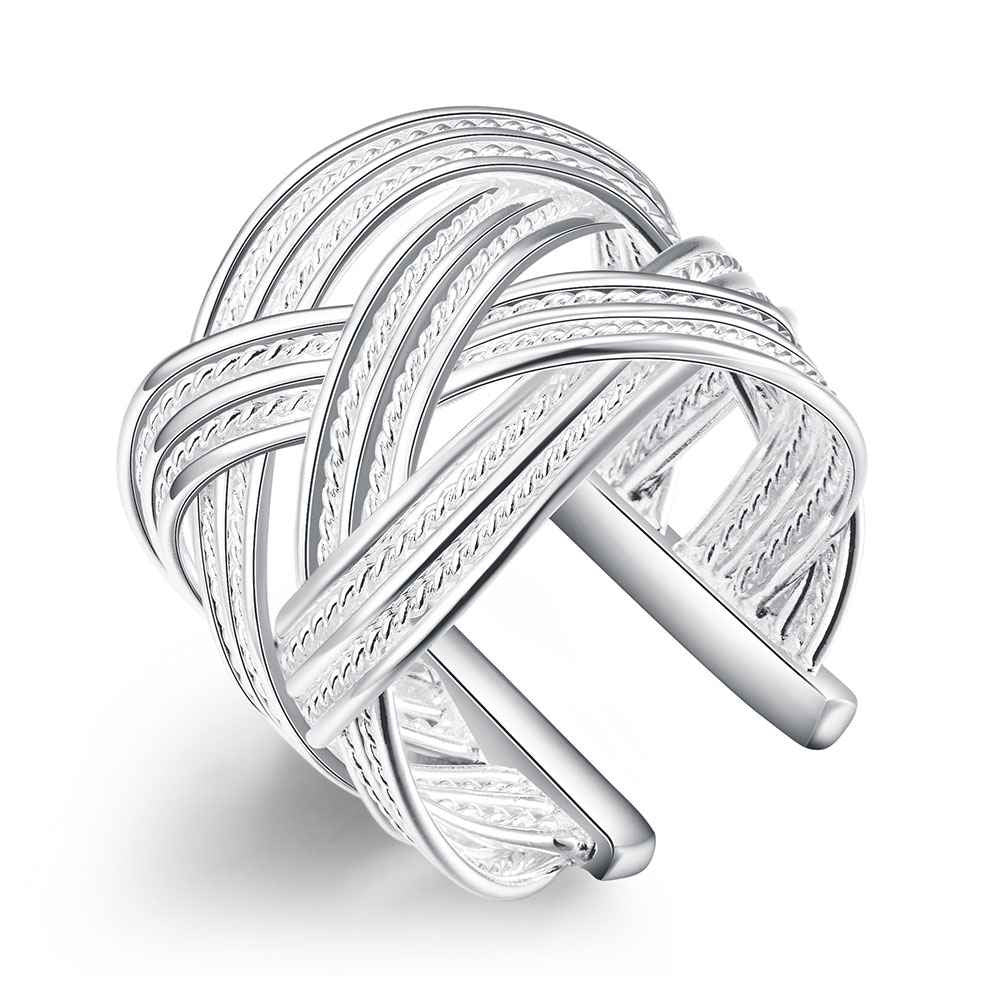 silver plated ring jewelryBig reticulocyte ring 24 ELY