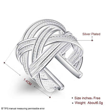silver plated ring jewelryBig reticulocyte ring 24 ELY