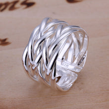 silver plated ring jewelryBraided ring 22 ELY