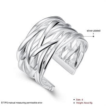 silver plated ring jewelryBraided ring 22 ELY