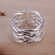 silver plated ring jewelryBraided ring 22 ELY