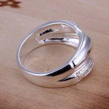 silver plated ring jewelryBrushed glossy X ring 121 ELY