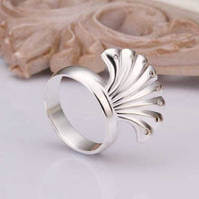 silver plated ring jewelry Shell ring 219 ELY