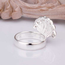 silver plated ring jewelry Shell ring 219 ELY