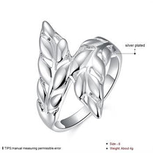 silver plated ring jewelryFeather ring 119 ELY