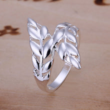silver plated ring jewelryFeather ring 119 ELY