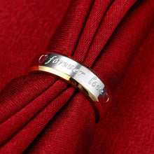 silver plated ring jewelryForever Love Men's ring 95 ELY