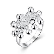 silver plated ring jewelryGrapes ring 16 ELY