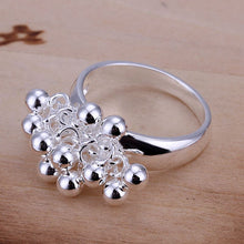 silver plated ring jewelryGrapes ring 16 ELY
