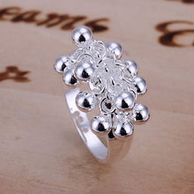silver plated ring jewelryGrapes ring 16 ELY
