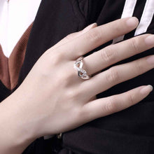 silver plated ring jewelryInlaid Stone 8 Wod ring 49 ELY