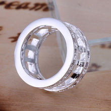 silver plated ring jewelryInlaid Stone Roman ring 2 ELY