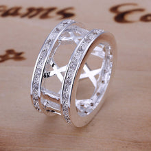 silver plated ring jewelryInlaid Stone Roman ring 2 ELY
