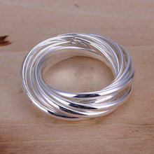 silver plated ring jewelryNine laps ring 7 ELY