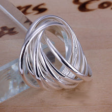 silver plated ring jewelryNine laps ring 7 ELY