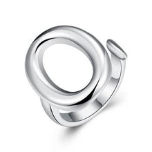 silver plated ring jewelryO Opening ring 8 ELY