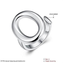 silver plated ring jewelryO Opening ring 8 ELY