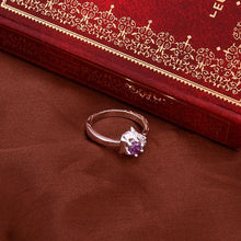 silver plated ring jewelrySquirrel purple stone ring 381 ELY