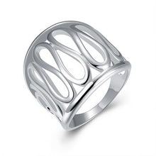 silver plated ring jewelryThumb Hollow ring 59 ELY