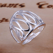 silver plated ring jewelryThumb Hollow ring 59 ELY