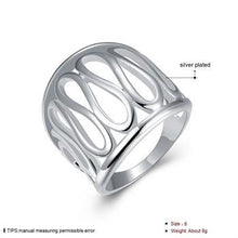 silver plated ring jewelryThumb Hollow ring 59 ELY