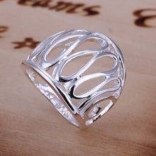 silver plated ring jewelryThumb Hollow ring 59 ELY