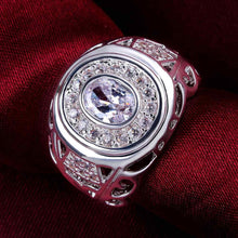silver plated ring jewelryaim the moon ring 573 ELY