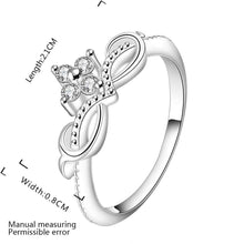 silver plated ring jewelrycrown a easy way ring 488 ELY