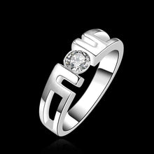 silver plated ring jewelry crystal 6 ring 6 4 ELY