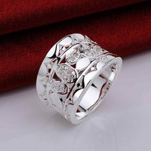 silver plated ring jewelrycubic width eye ring 57 ELY