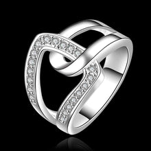 silver plated ring jewelryhand in hand qua ring 634 ELY