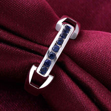 silver plated ring jewelryopen and lock purple ring 531 ELY