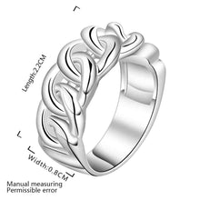 silver plated ring jewelryrope one by one ring 537 ELY