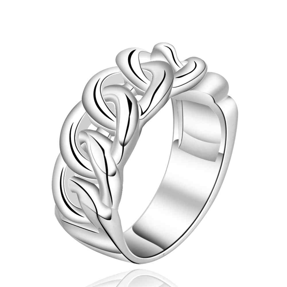 silver plated ring jewelryrope one by one ring 537 ELY