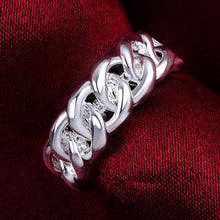 silver plated ring jewelryrope one by one ring 537 ELY