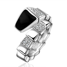 silver plated ring jewelrysnake head ring 632 ELY