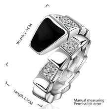 silver plated ring jewelrysnake head ring 632 ELY