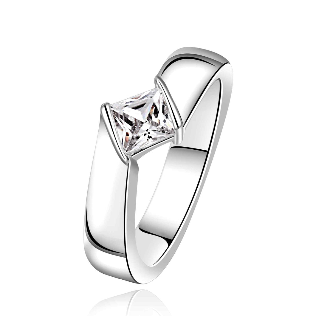 silver plated ring jewelryzone qru ring 635 ELY
