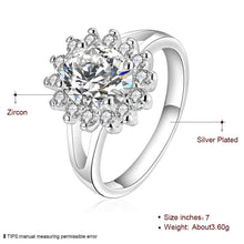 Christmas gift silver plated ring jewelryDan Taiyang Inlay ring 145 ELY