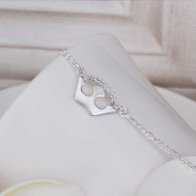 Girls Silver plated jewelry Crown sliver anklet bracelets bangles ankle on the leg SMTA 19 ELY