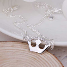Girls Silver plated jewelry Crown sliver anklet bracelets bangles ankle on the leg SMTA 19 ELY